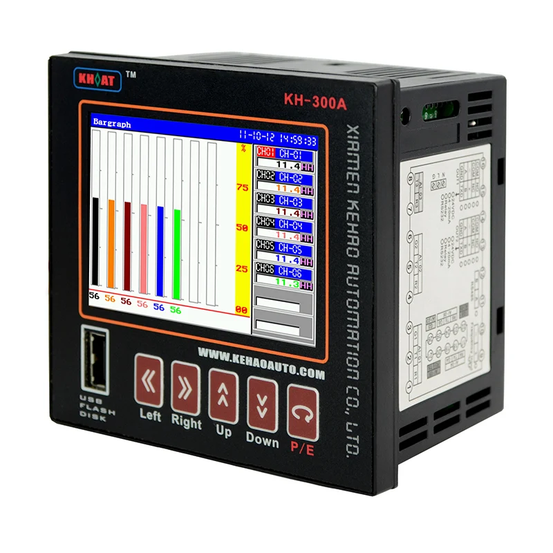 

KH300AG: Customizable Universal Multi Channels Color Display Paperless Chart Recorder For Pressure Temperature