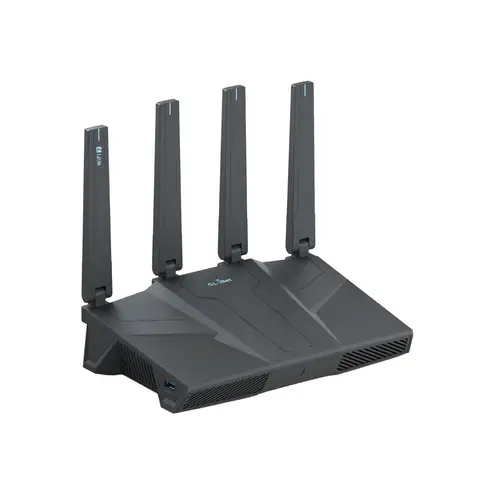 GL.iNet Flint 3e GL-BE6500 WiFi 7 Router VPN for Wireless Internet Dual-band High-Speed Home Router Wi-Fi 7 , 5 x 2.5G Ethernet Port USB3.0 Qualcomm Quad-core 1.5 GHz, Supports ADGuard Home,OpenVPN,WireGuard,OpenWrt