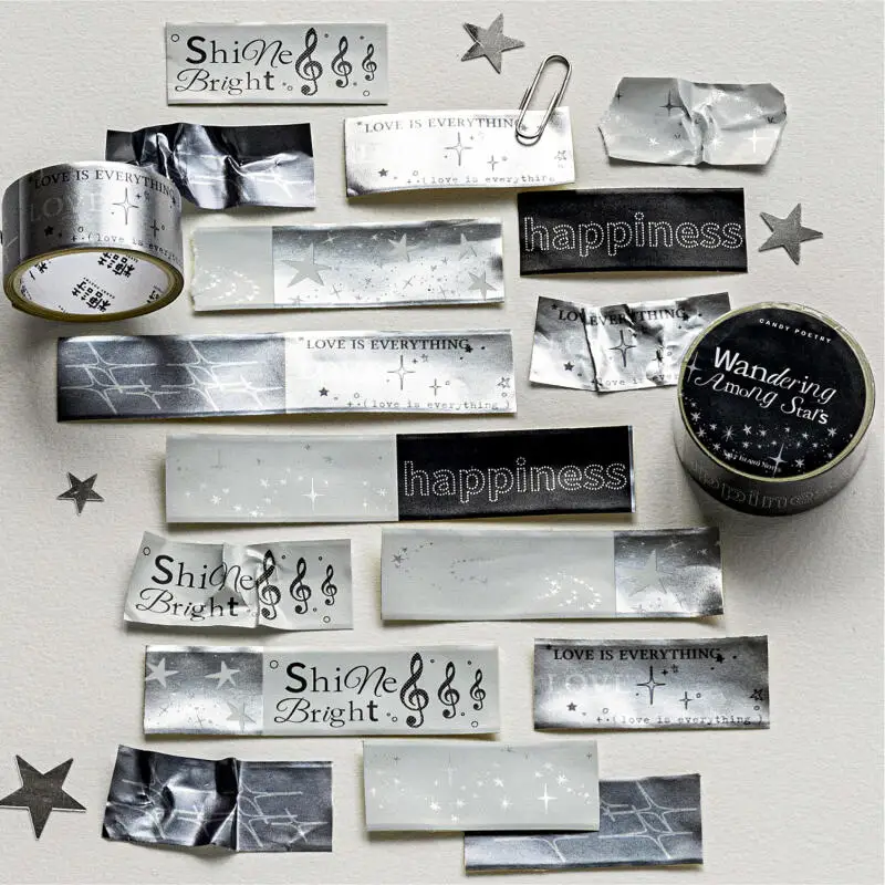 Card Lover 20 mm * 2 m 1 Rolle [Salt Island Notes Series] Roaming Stars Starry Night Shells Cycle Washi Tape Scrapbooking Briefpapier