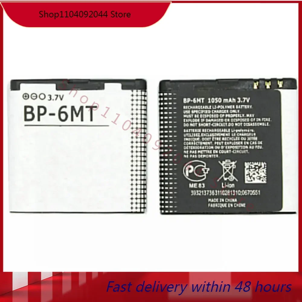 BP-6MT 배터리, 노키아 6720C E51 E51i N78 N82 N81 6720 5610 6110 휴대폰 배터리, 1050mAh