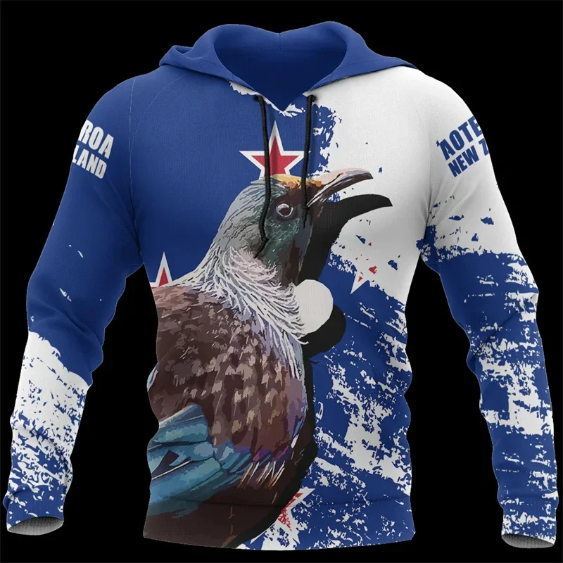 Aotearoa Nouvelle-Zélande Silver Rugby Fern Print Hoodies, Sweats à capuche 3D, PVD peuvFashion, Cool Pullovers, Vintage Top, New Winter