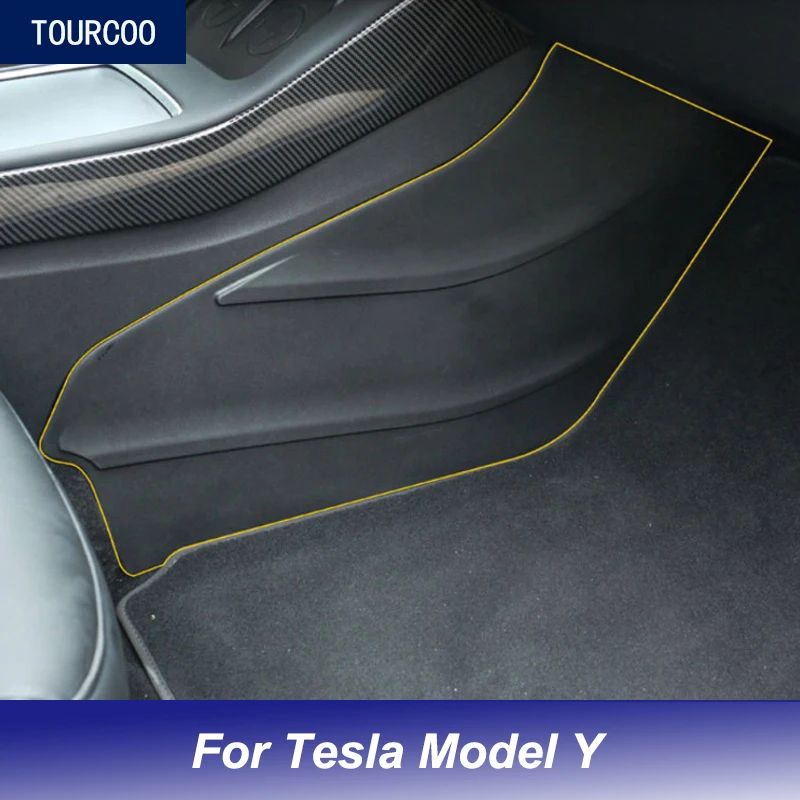 

For Tesla Model Y Center Console Side TPE Protective Anti-kick Pad Cover Car Modification Accessories