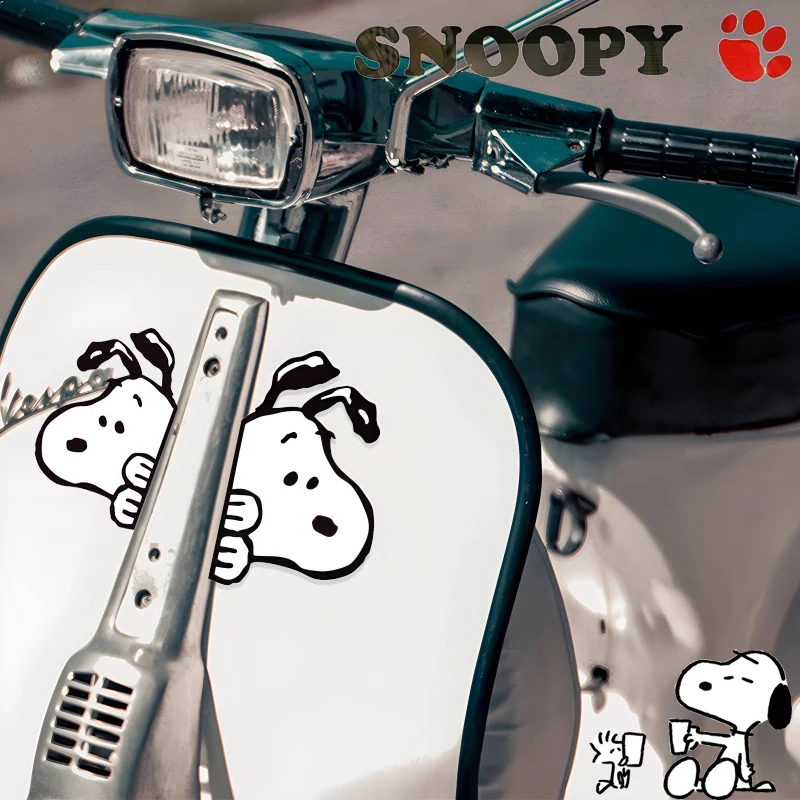 2024 New Snoopy Car High Quality Waterproof Car Sticker Safe Reflection At Night Window Sticker Automobile Exterior Decoration