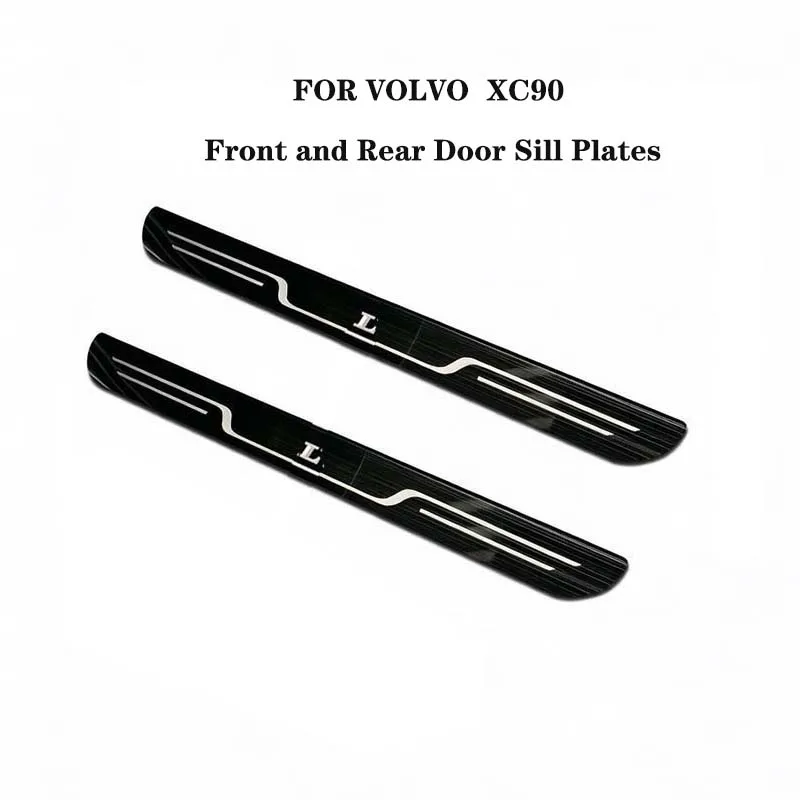 Auto-accessoires Dorpelbeschermers VOOR VOLVO S60 S90 XC60 XC90 V60 V90 EX30 Voorste drempelafwerking roestvrij staal Scuff Guard