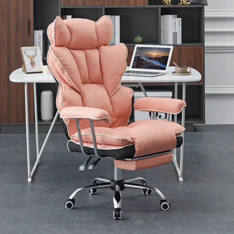 

Компьютерное кресло, эргономичное офисное кресло, макияж Silla, удобная игра, розовые рабочие колеса, удобное кресло, мебель, салон красоты