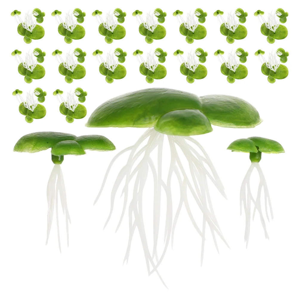 

8 Bags Artificial Floating Plastic Duckweed Plants Realistic Small Aquarium Plants Fish Tank Decorations Fish Habitat Greenery