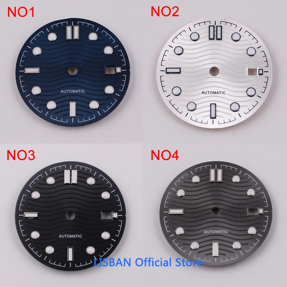 31mm Adjust ETA 2824 2836 MIYOTA series 82 movement black/gray/blue/silver white sterial Watch dial