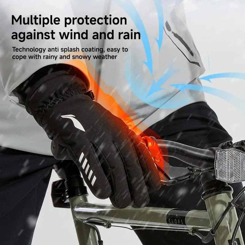 Gloves for Women Winter Motorcycle Riding Men's Touch Screen Warm Ski Velvet Thickened Windproof Outdoor