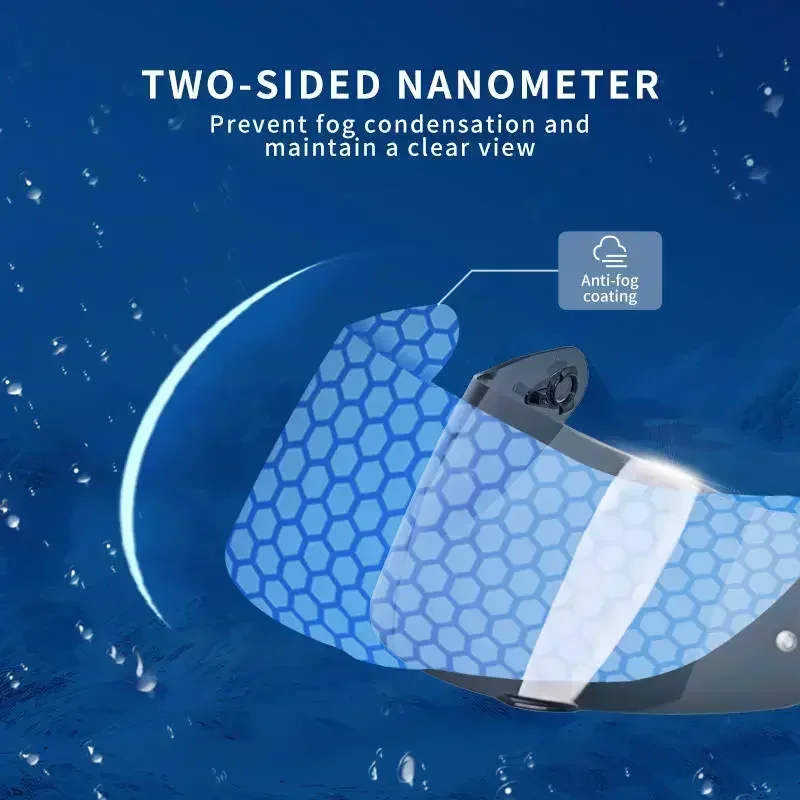 Motocicleta dupla face capacete viseira, anti-fog lente escudo, moto acessórios, óculos, AGV K1, K3SV, K5, K5S, Nano