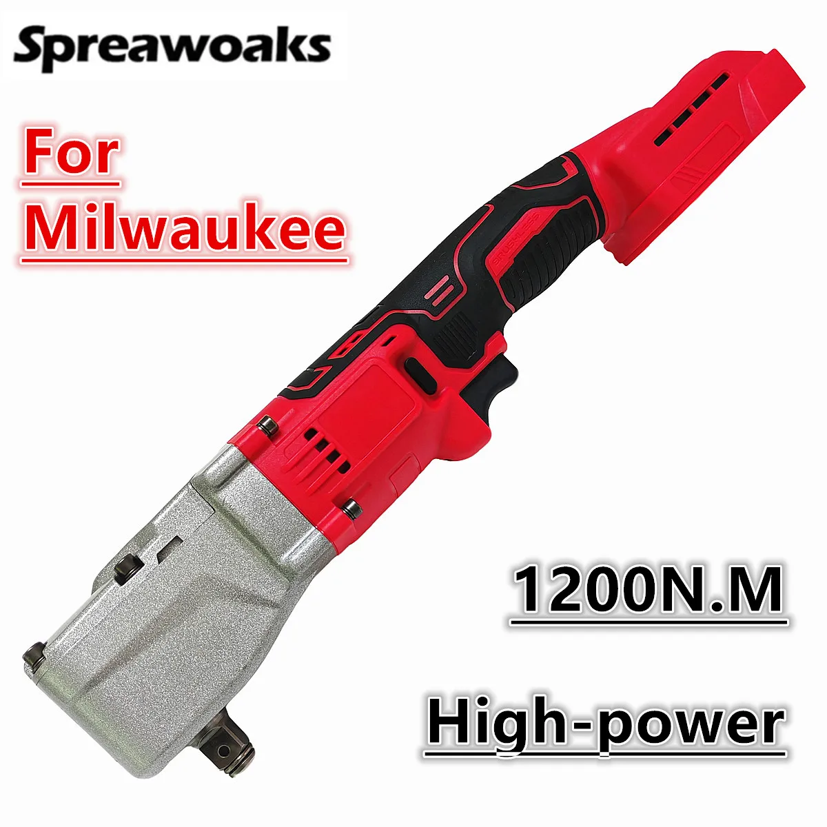 

1200N.m Brushless Ratchet Wrench Electric Cordless Driver 1/2'' Removal Screw Nut 2 Gear Power Tools For Milwaukee 18V Battery