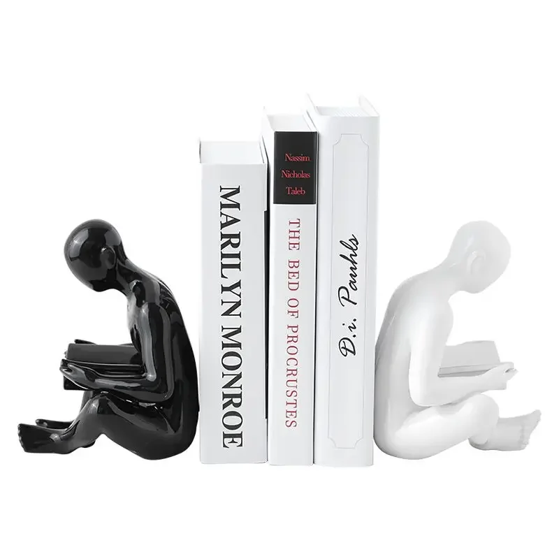 Nordic creative character bookend desk organizers decorations magazine organizer book support stand office accessories bookend