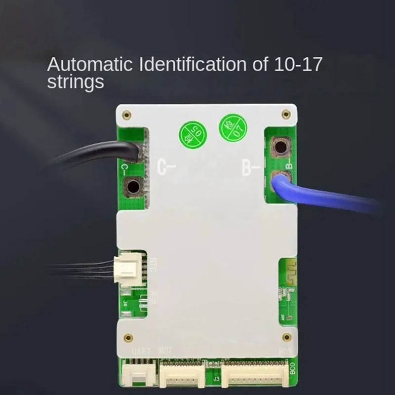 Built-In Bluetooth Smart 10-17 Series Lithium Battery Protection Board 40A Ternary Same Port Protection Board