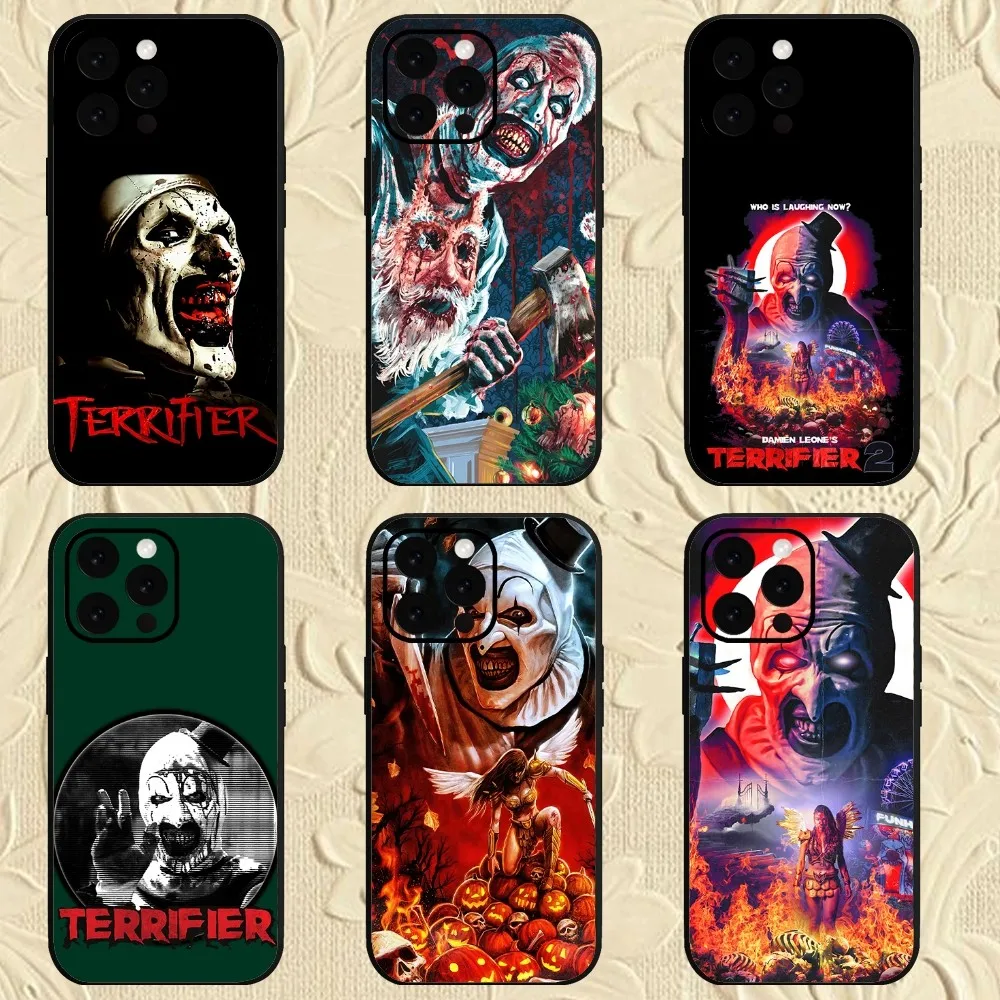 Horror Movie Terrifier  Phone Case For iPhone Mini 11 12 13 14 15 Pro XS Max X Plus SE XR Shell