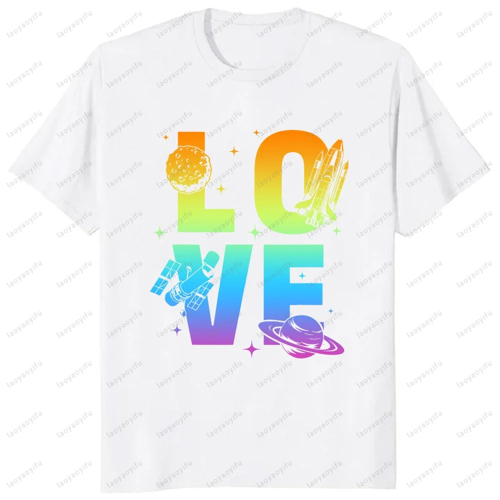 T-shirt imprimé avec un motif représentant un ingénieur aérospatial, un astronome, un scientifique spécialisé dans les fusées, à manches courtes, confortable, pour homme, style Harajuku.
