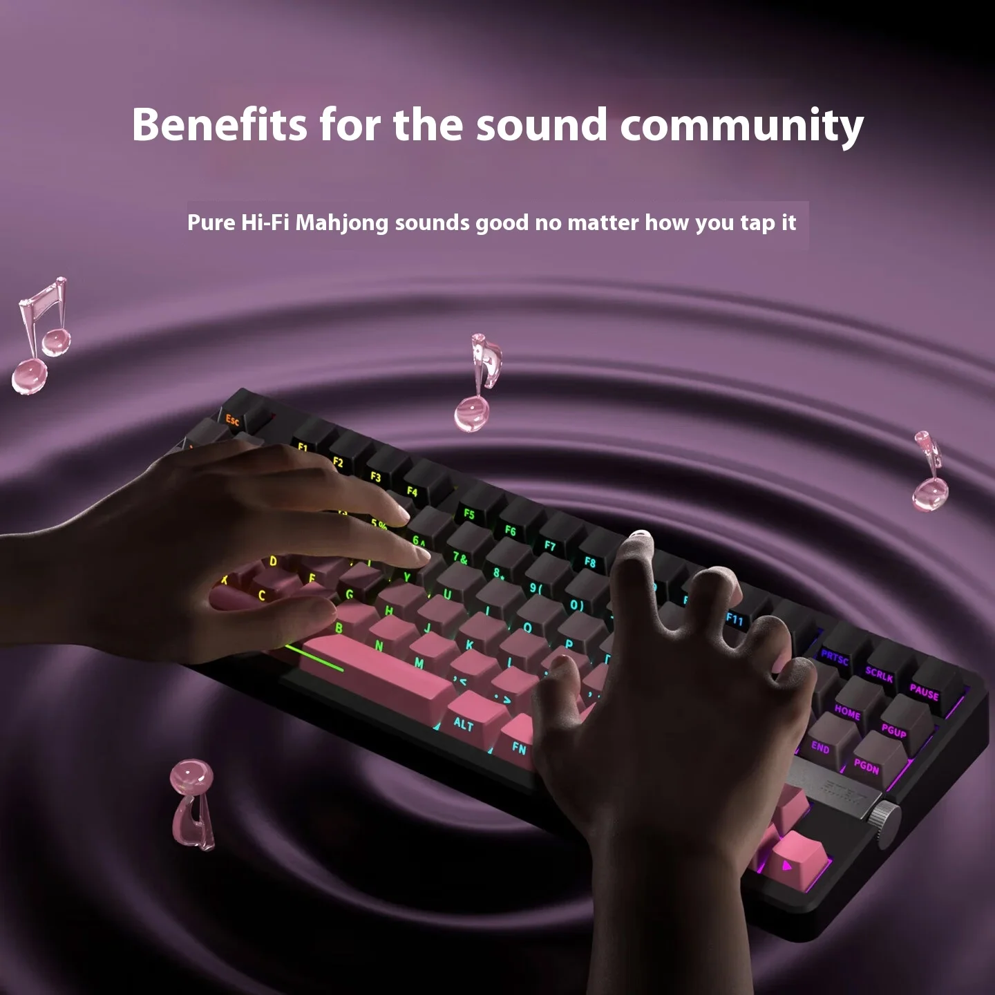 HP GT87 Three Mode Wireless Mechanical Keyboard Gaming Office Gasket 10000mah RGB Light Hot Swap HIFI Sound Ergonomic Keyboard