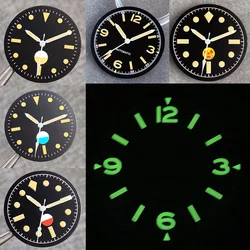 Tandorio 29mm Retro Men Watch Dial Face For Fifty-Fathoms Watch Case Fit NH35 NH36 ETA2824 PT5000 Automatic Mechanical Movement