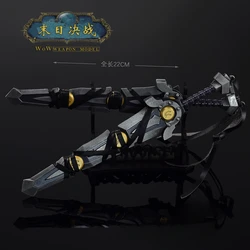 World of Warcraft Weapon Armageddon The Last Battle Two handed Sword 22cm Game Weapons Model Ornament Decoration Crafts Gifts