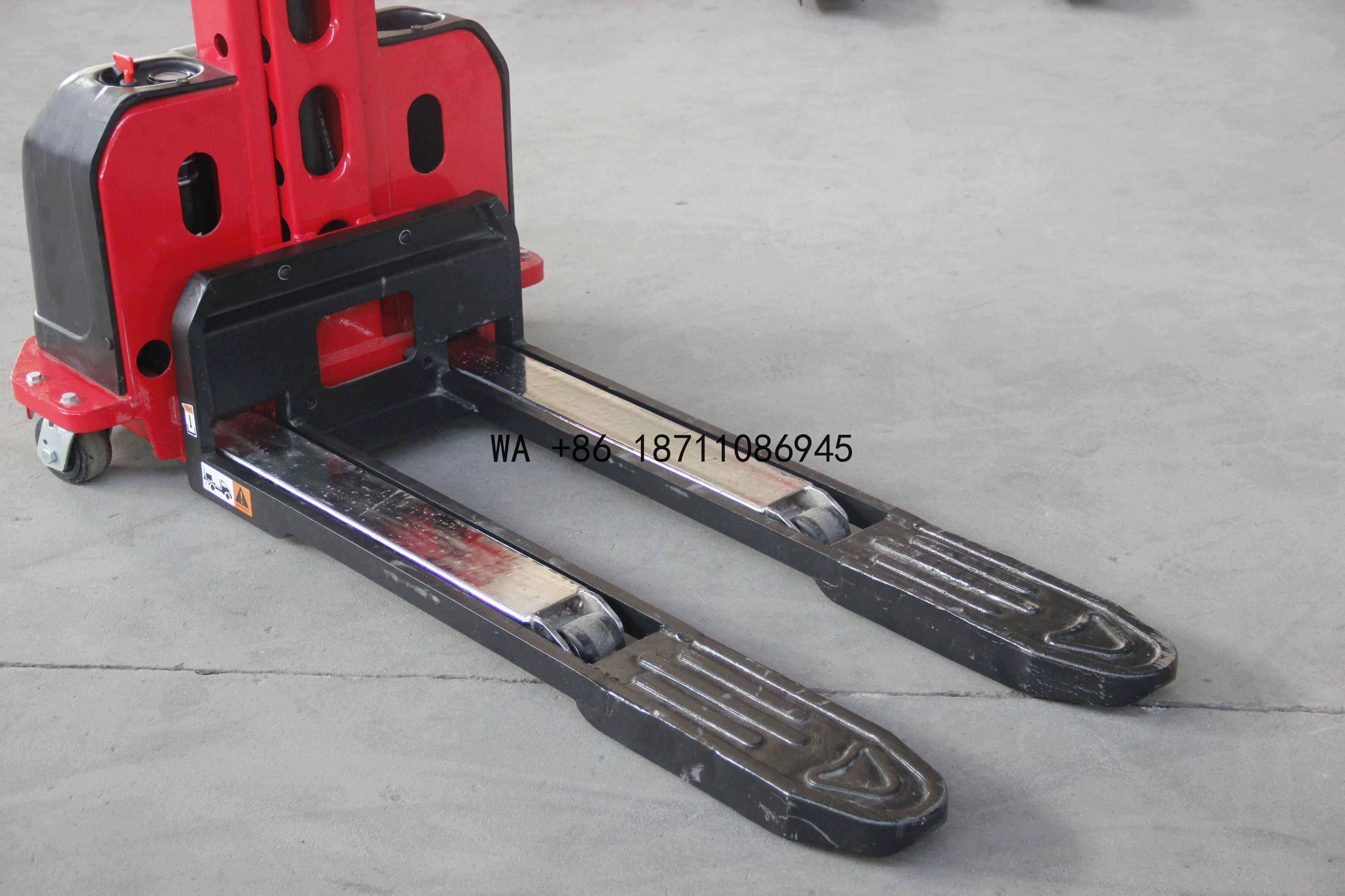 500kg Semi Electric Self Loading Stacker 1100mm 1300mm