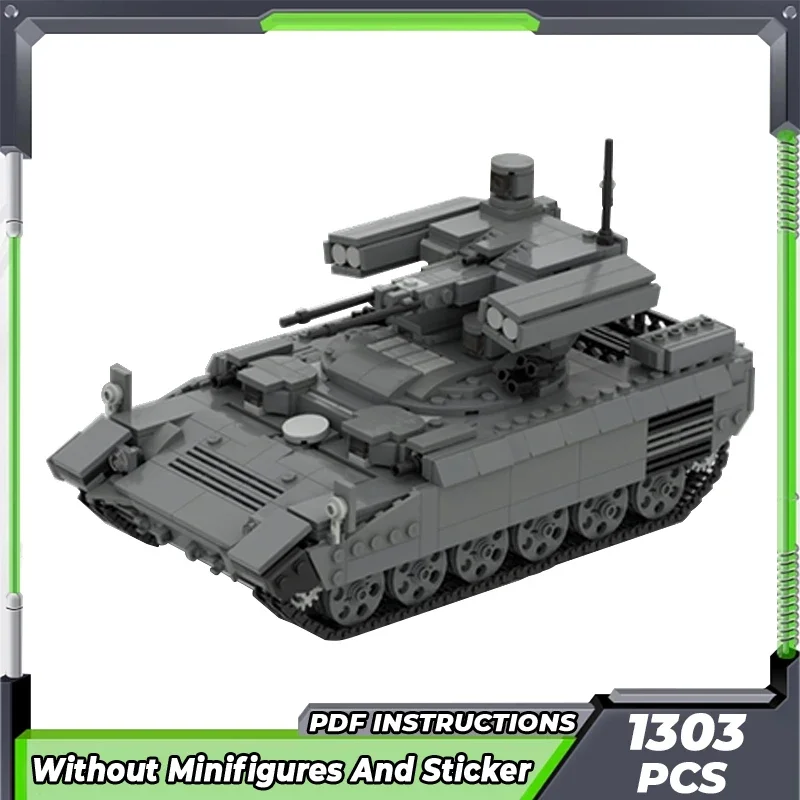 Moc Building Bricks Military Model Terminator BMPT-72 Tank Technology Modular Blocks Gifts Toys For Children DIY Sets Assembly