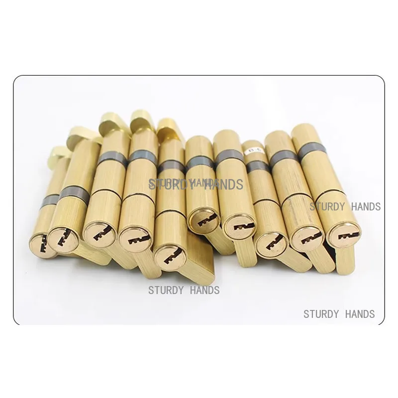 Aluminum Alloy Door with 3 Holes, Height 32MM, Length 50mm to 85mm, Anti-Theft Door Eccentric Lock Cylinder with Key Included image 6