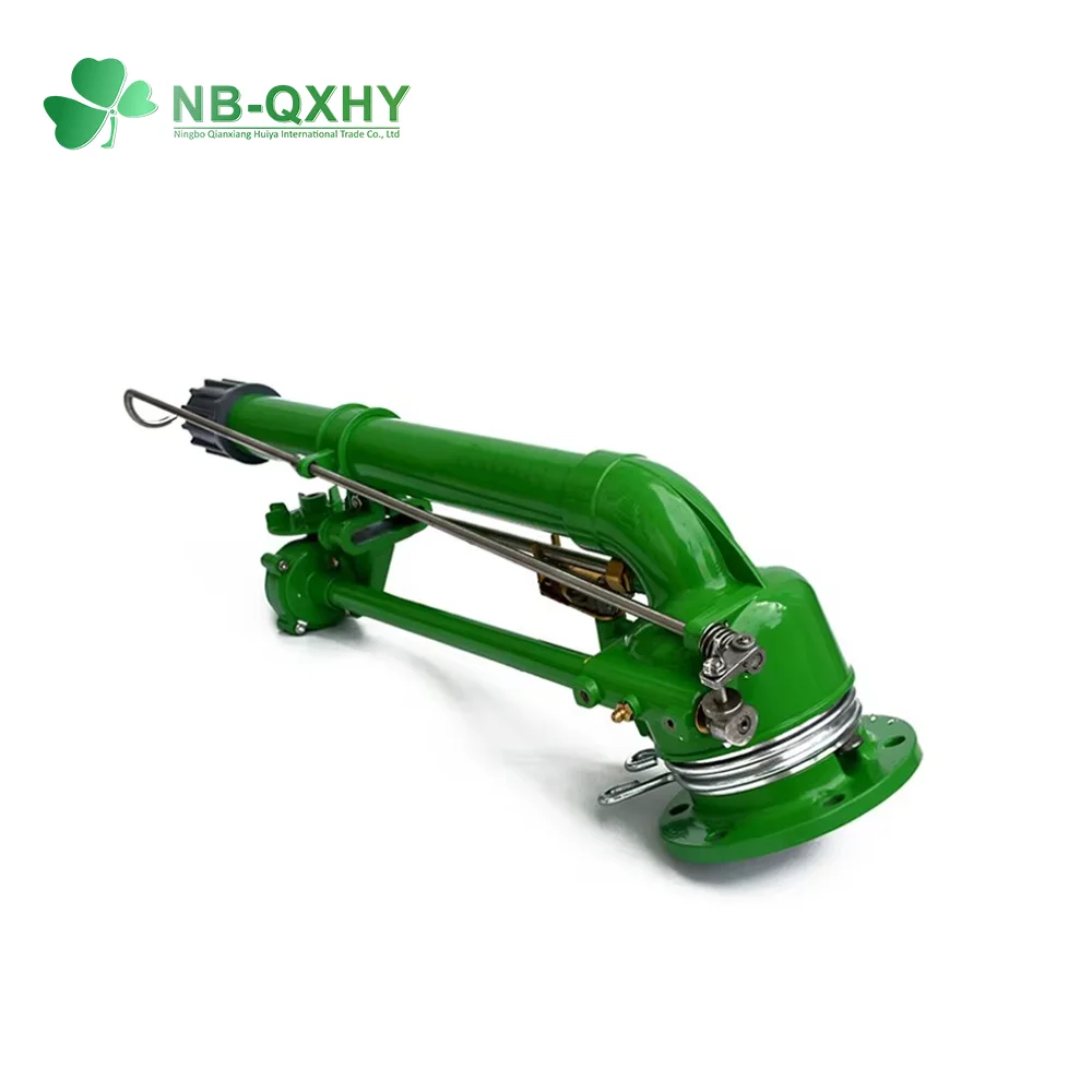 360 Gear Drive Rain Water Sprinkler 53m Shoot Distance Adjustable Worm Gear Agriculture Irrigation System Spray Gun Sprinkler