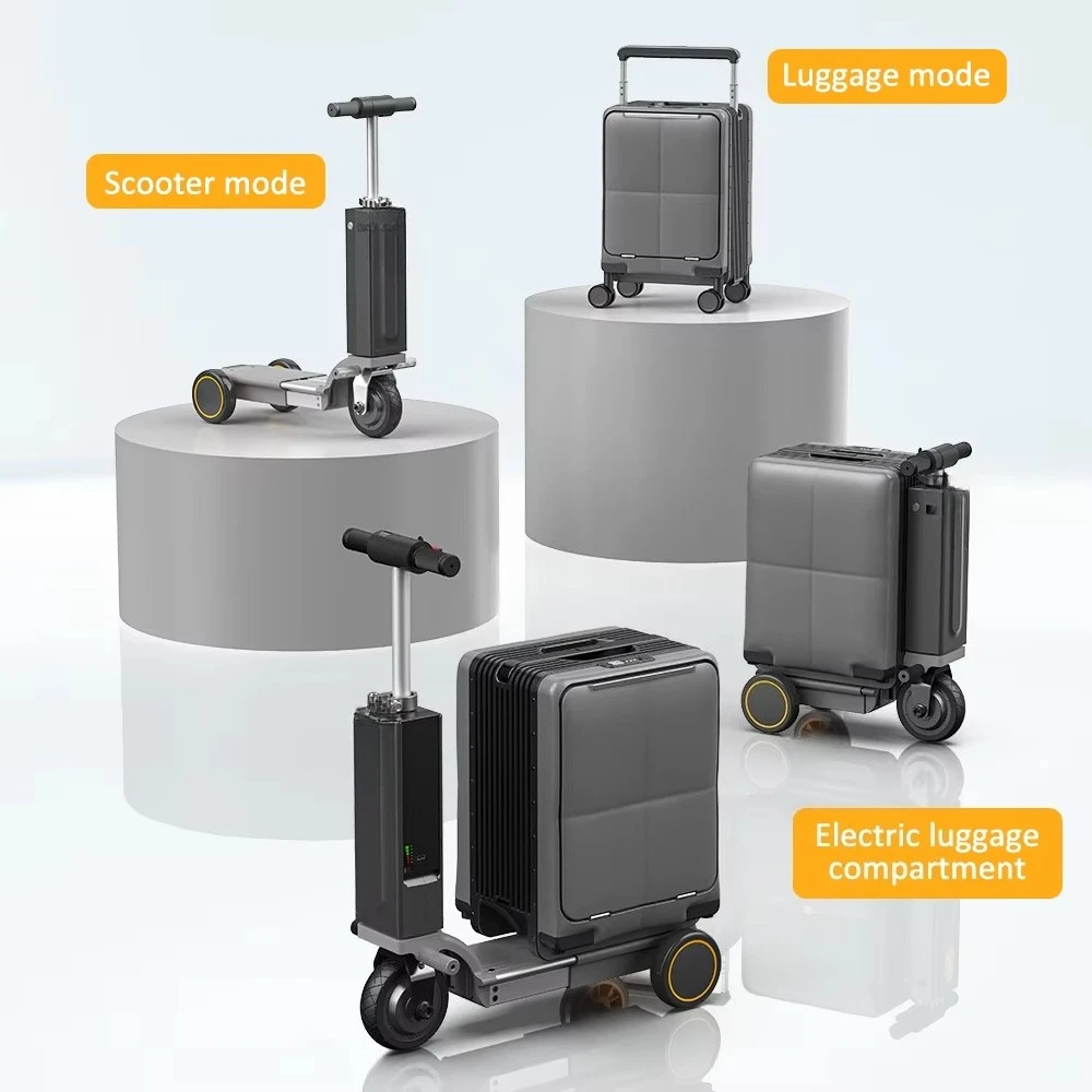 Smart Electric Suitcase 3 in 1 Designer Carry on Suitcase USA Electric Scooter Travel Cabin Riding Luggage