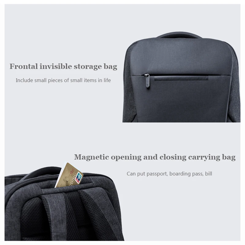 Original Xiaomi Mijia Business Multi-functional Backpacks 2 Travel Shoulder Bag 26L Large Capacity Waterproof Bag For Smart Home