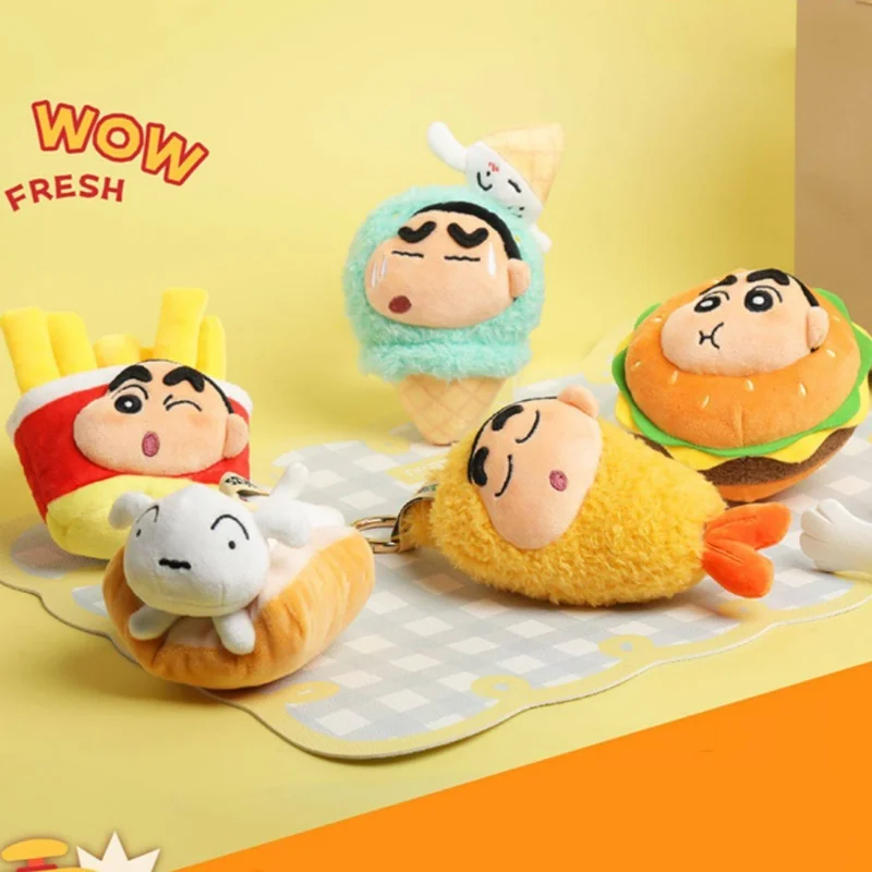 

Аутентичный 52 игрушки карандаш Шин-Чан Happy Bucket серии слепая коробка плюшевая подвеска лицензированная периферия орнамент ручной работы идеальный подарок