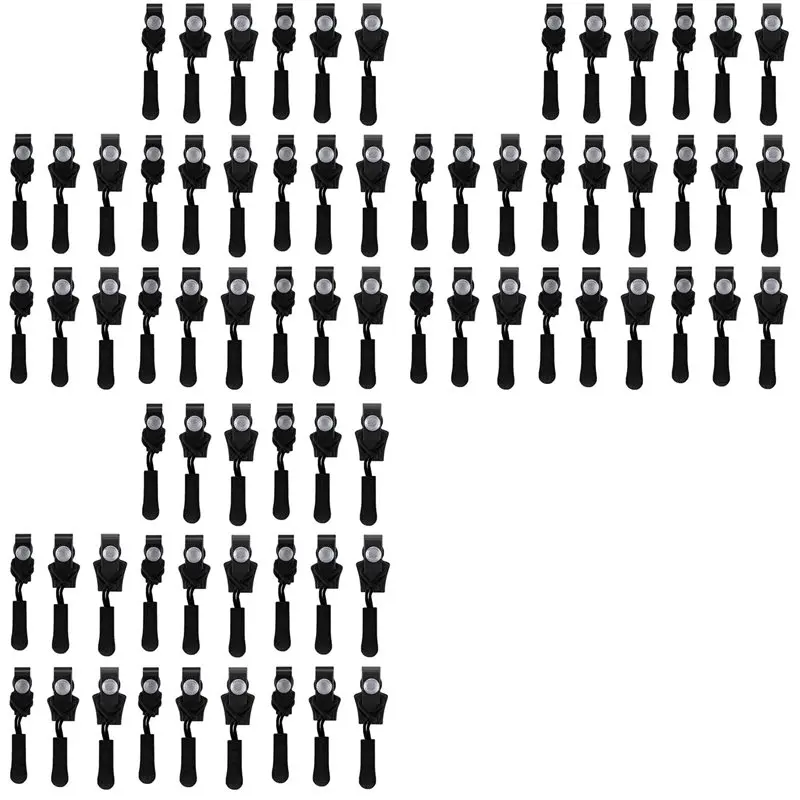 AB34-Zipper Repair Kit, 72 Pcs Universal Replacement Zipper Slider Fixer Sliding Teeth Screw Head, Instant Zipper