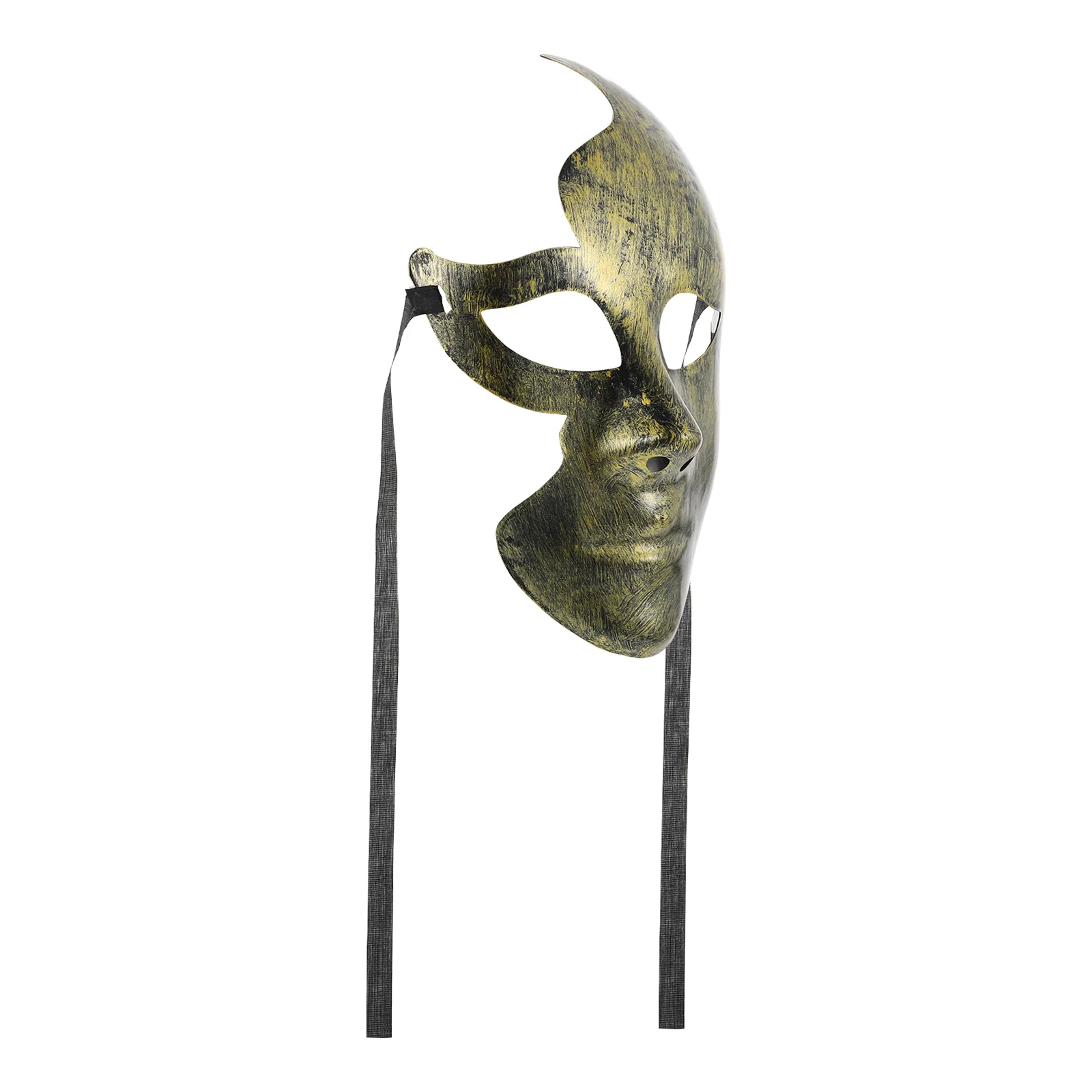 2 Pcs Decor Face Mask Role-play Masquerade Plastic Half Banquet Ornament Golden Decorative Cosplay Women