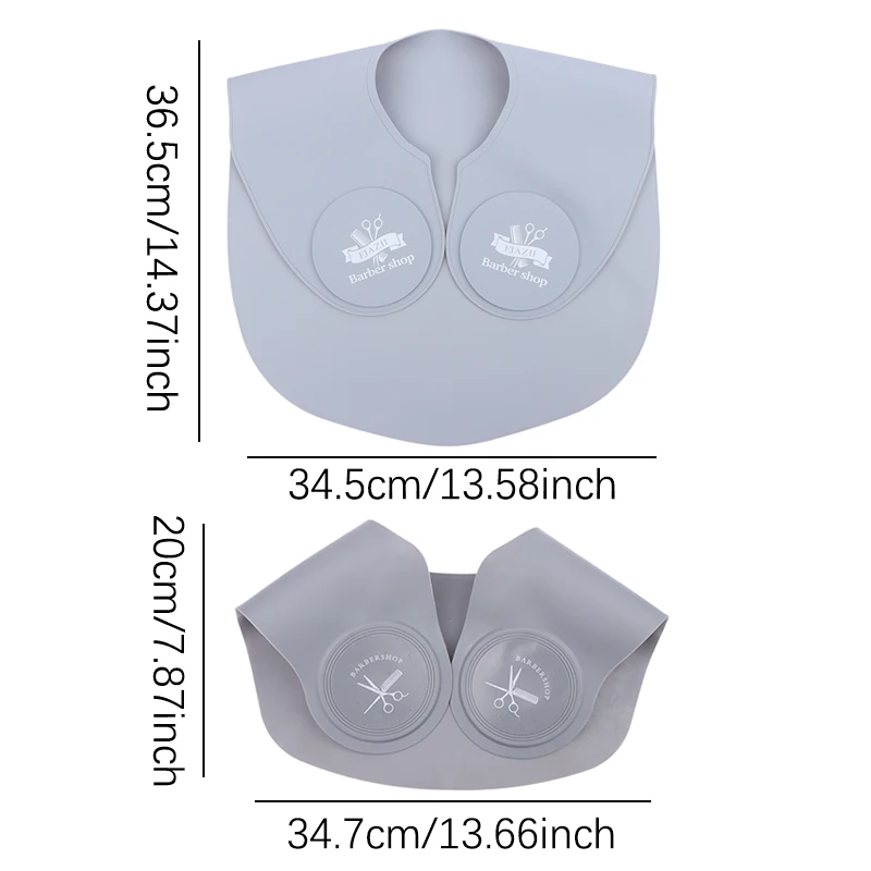 シリコンヘアカットカラー、染色ショール、理髪ケープ、ネックラップ、ガードヘアカット、ショルダーパッドスカーフ