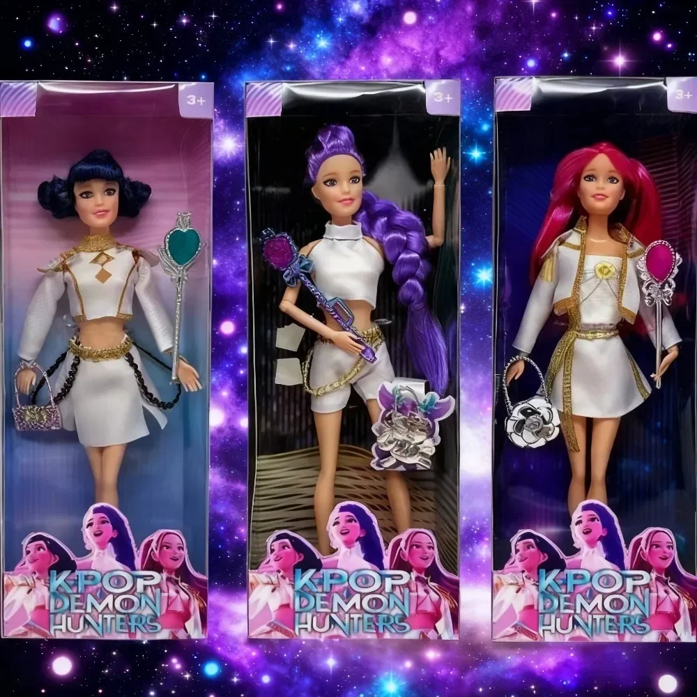 @@ Figura de ação Kpop Demon Hunters com Derpy Tiger Rumi Mira Zoey Sussy Figuras Luzes coloridas Canção temática para presente de Natal