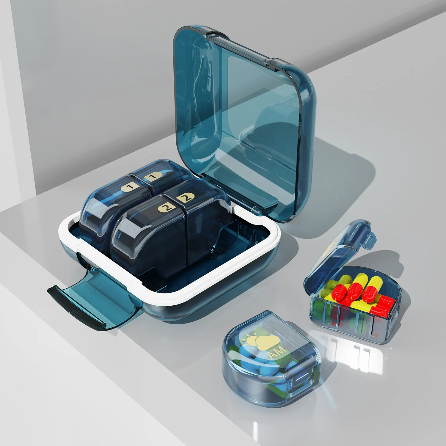 

Еженедельный чехол для таблеток, органайзер для таблеток, съемный витамин, уникальные пластиковые чехлы для таблеток, коробка