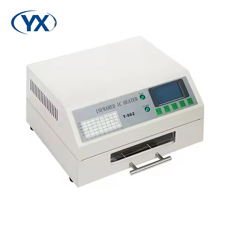 

SMT Assembly Line T962 Desktop SMD Infrared Hot Air Conveyor Reflow Wave Soldering Oven for PCB Welding
