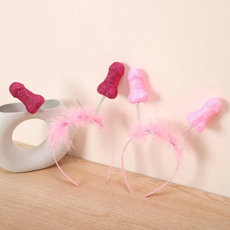 Hen Party Funny Penis Headband Dick Hairband Bridesmaid Gift Decor Bachelorette Hen Party Favor Supplies