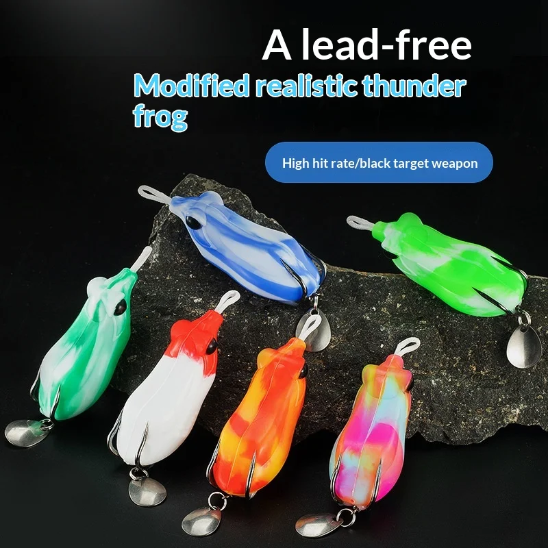 

Wholesale of modified frog artificial baits, lure baits, fish baits, silicone styles from the manufacturer， fishing lure