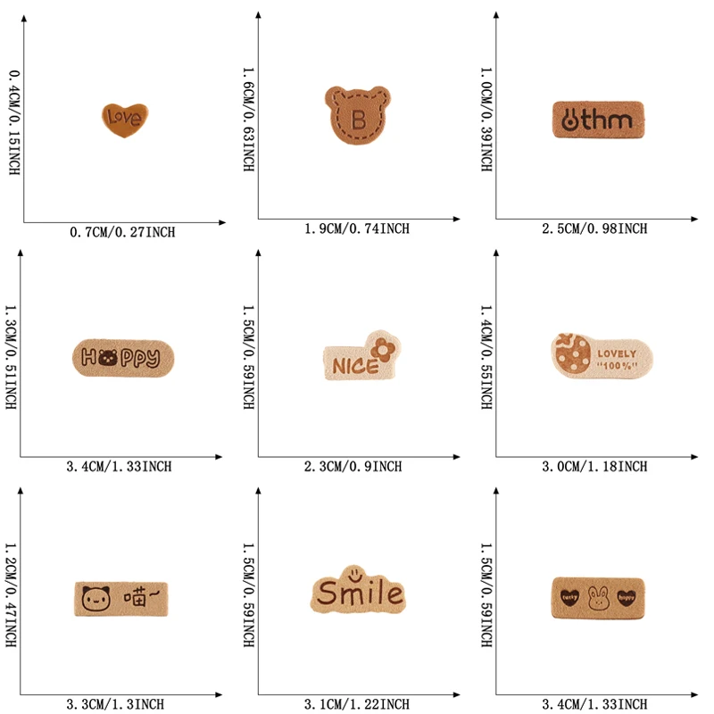 18 teile/los Nähen Auf Patches Für Kleidung Jacke Mochila Nette Kleine Bär Anime Buchstaben Gedruckt Mini Kinder Baby Pack Diy stoff Parche – Detail 3