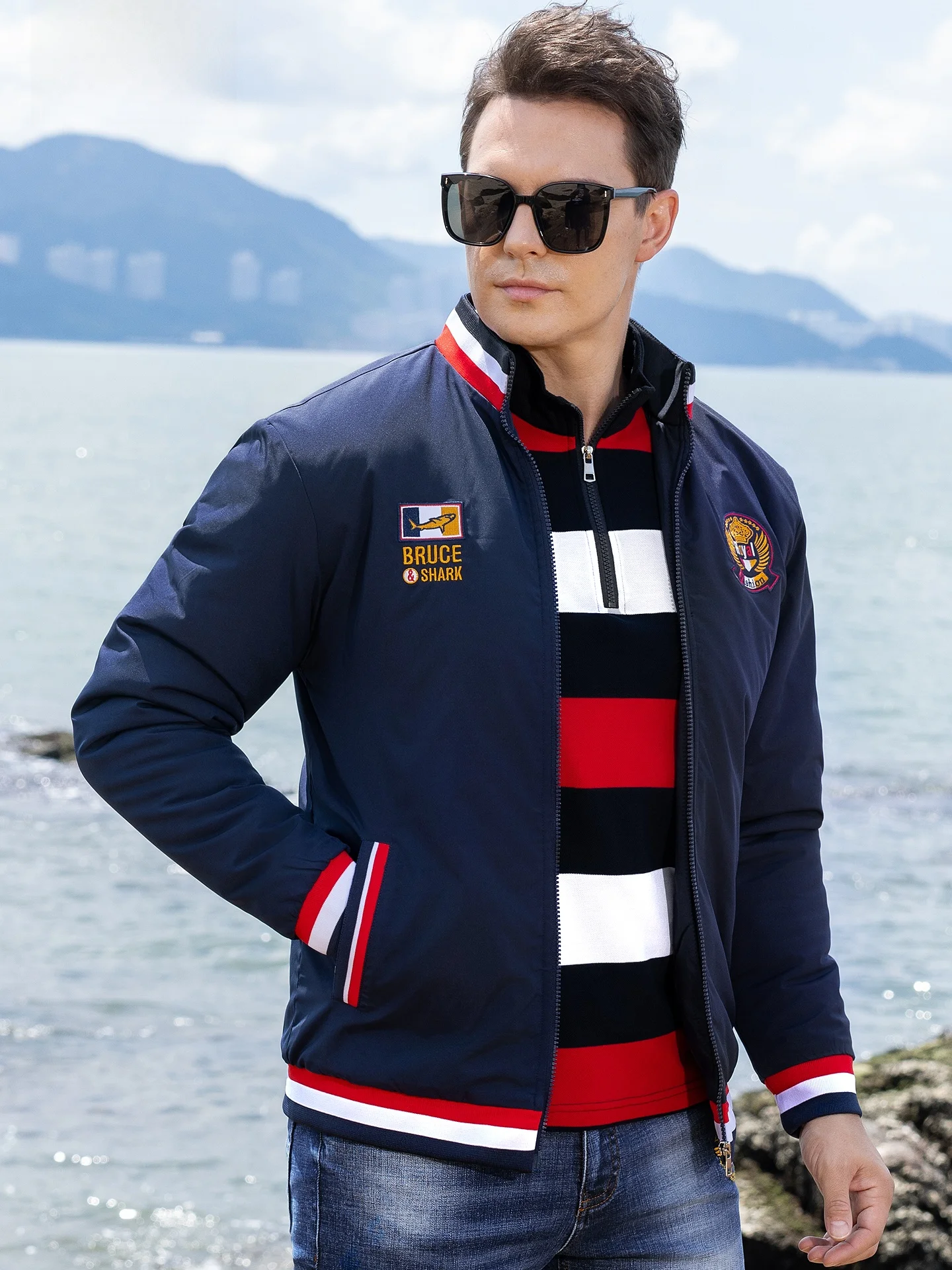 

Мужская утепленная хлопковая куртка на зиму, новая модель свободного кроя, повседневная модная верхняя одежда от бренда Bruce & Ark для ежедневного использования на улице