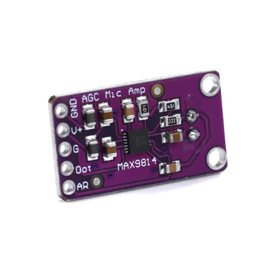 MAX9814 Microphone AGC Amplifier Board Module Auto Gain Control Attack for Arduino MAX4466 PCB Board Diy Kit