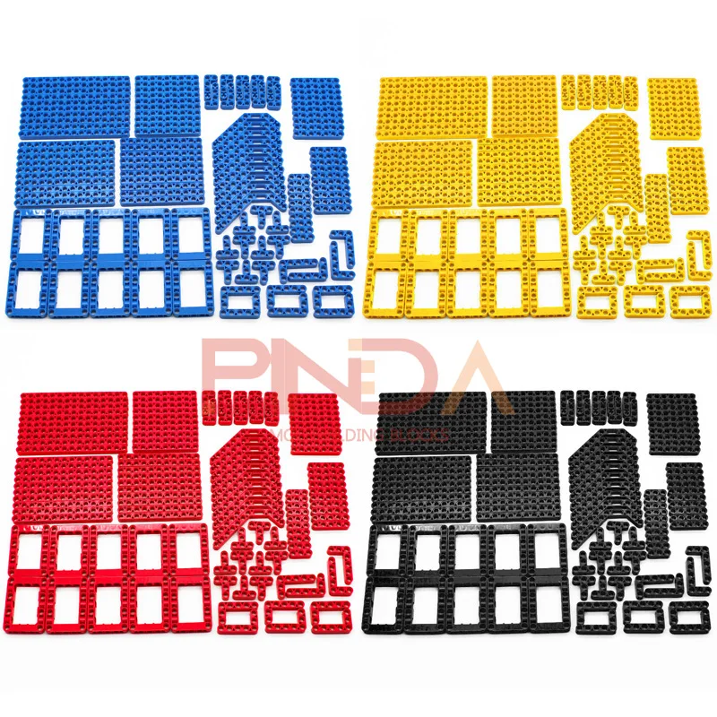 

120 шт. Parti сайт fai da te 6 вариантов Liftarm Mattoni da JavaScriptzione spessi Блоки Набор ди аксессуаров Braccio Fascio Meccanico