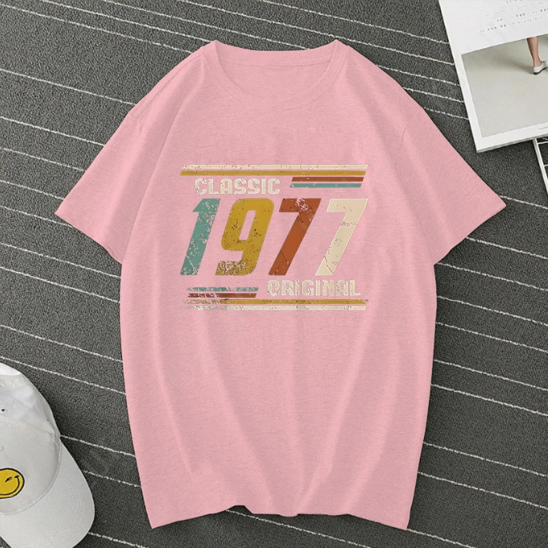 Novelty Awesome Vintage Classic 1977 Print Men T Shirts Streetwear Short Sleeve Birthday Gifts Summer Style T-shirt Men Clothes view 4