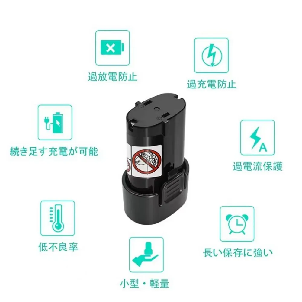 3500mAh For Makita 7.2V BL7010 BL0715 DF010 DF012 DF022 194355-4 194356-2 198000-3 electric tools battery