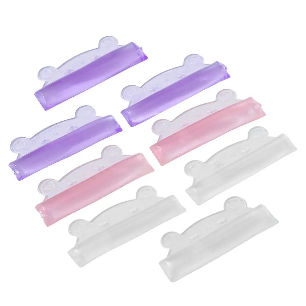 5 Pairs Silicone Bear-shaped Eyelash Curling Pads Reusable Ultra Thin Eyelash Perm Curler Self-Adhesive Eyelash Curling Tools