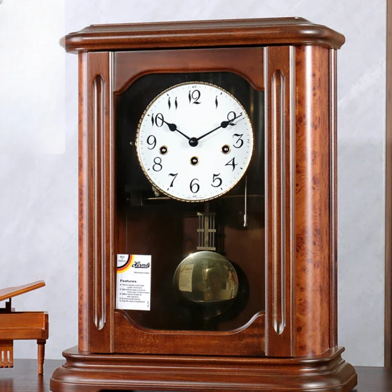 Large Pendulum Clock Middle Hall Coffee Table Top Mechanical Retro Desk Clock