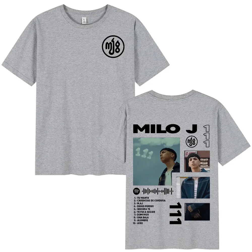 Rapper Milo J111 Album Merch T-Shirt Männer Frauen Mode Hip Hop T-Shirt Baumwolle Casual Übergroße Kurzarm T-Shirts Fans Geschenk – Detail 6