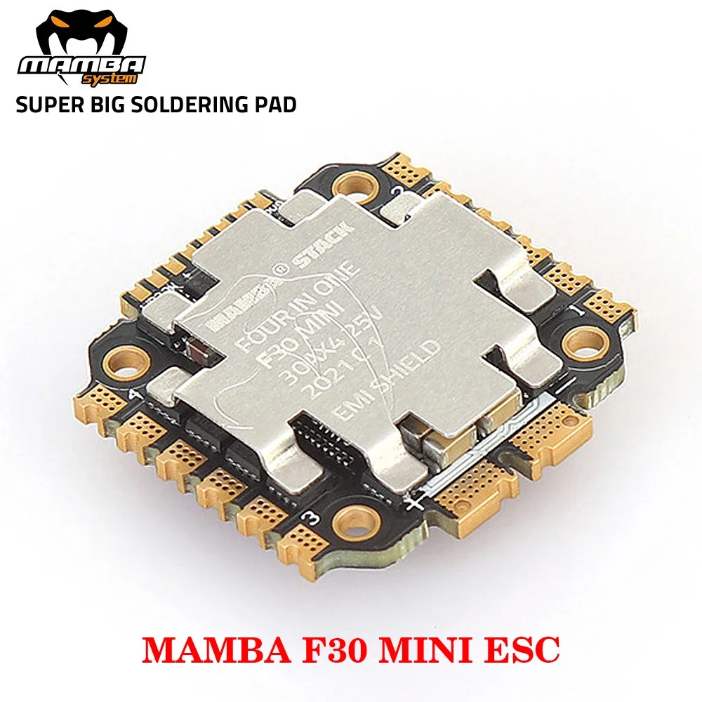 DIATONE MAMBA MINI F30/F40_BLS/F40_128K BLHeli_S/BLHeli_32 4in1 ESC Dshot 300-600-1200 Installation 20mm，M2/M3 For RC FPV Drone