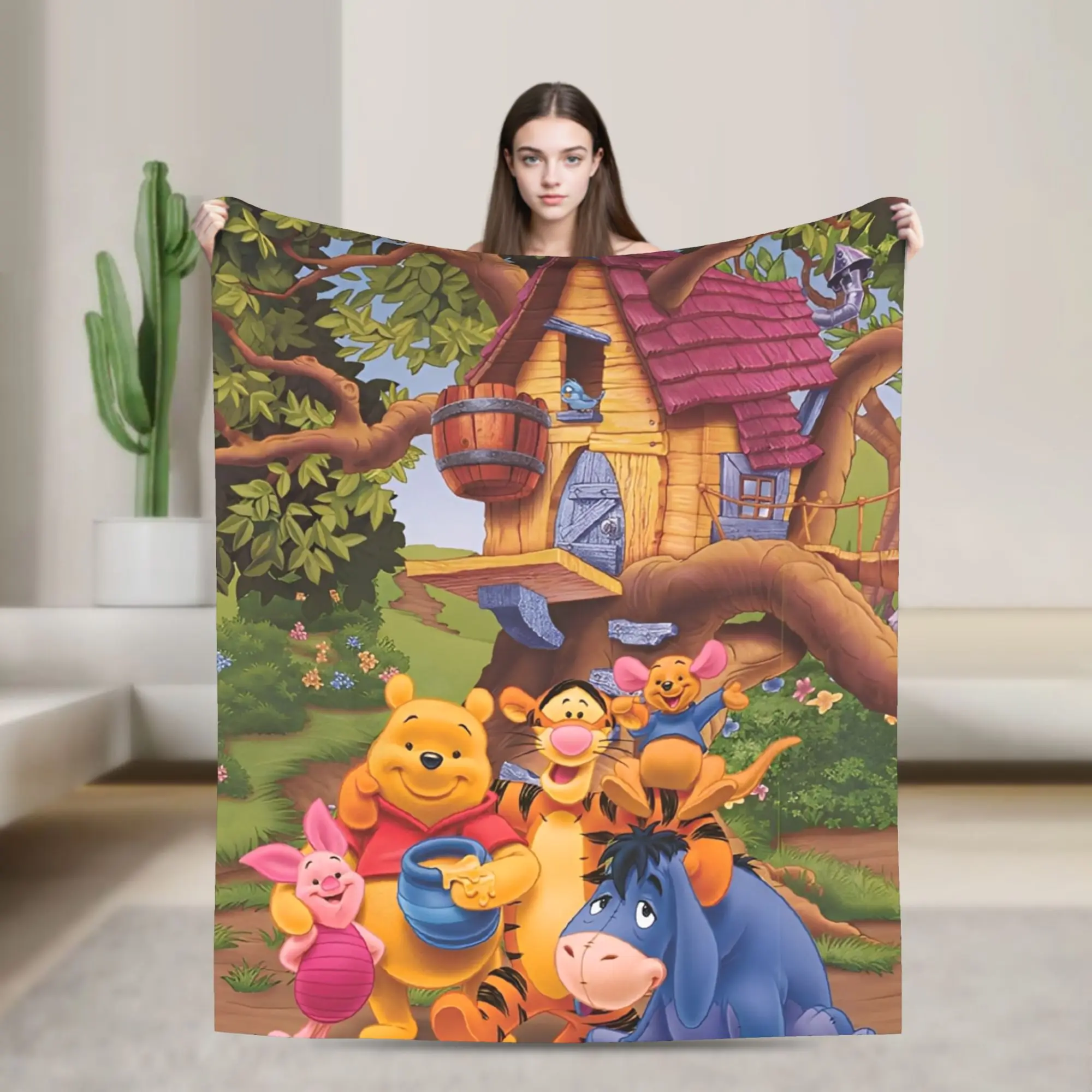 ويني ذا بوه الكرتون رمي بطانية للأريكة لينة غامض بطانية قطيفة 50x60 بوصة أحجام متعددة المفرش لجميع المواسم #1