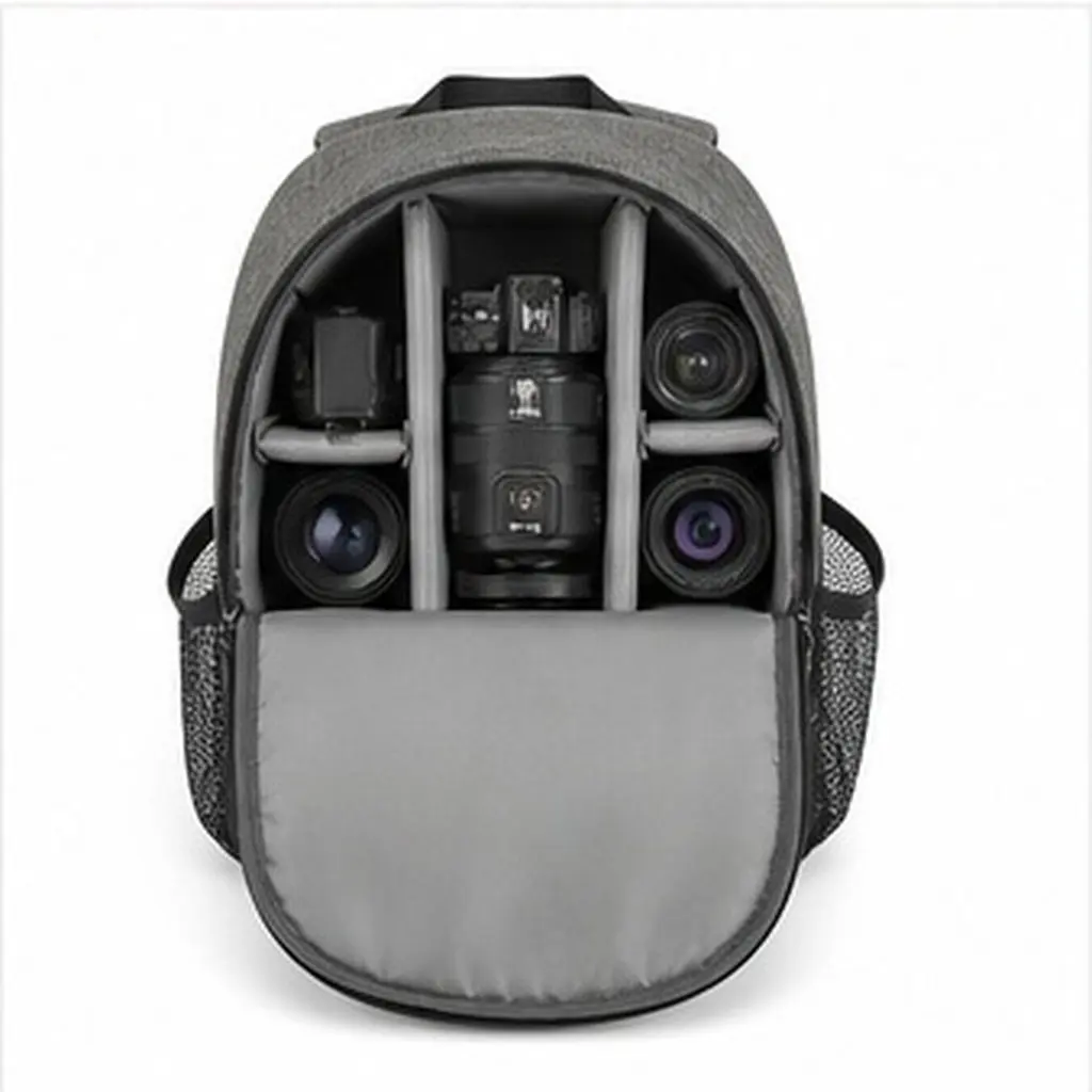 1Pcs Dslr Camera Backpack Lightweight Ergonomic Design with Padded Compartment Waterproof for Photography Equipment
