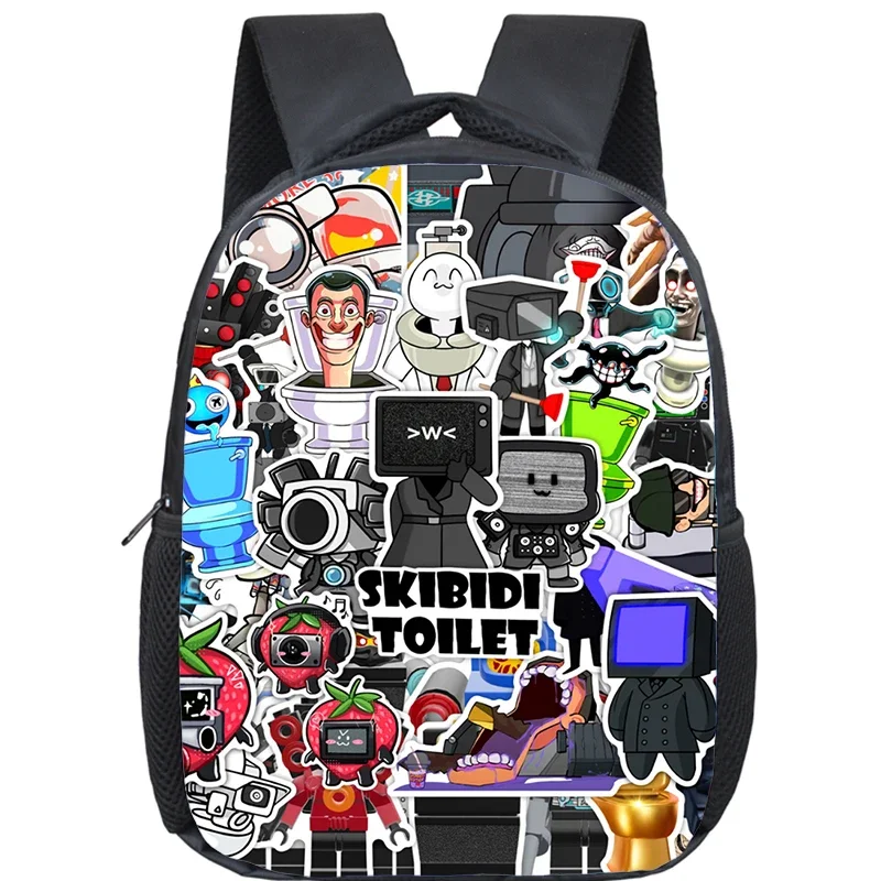 Game Skibidi Toilet Backpack Kids Kindergarten Bags Speakerman Schoolbag Anime Rucksack Boy Girl Bookbag Mochila school gifts