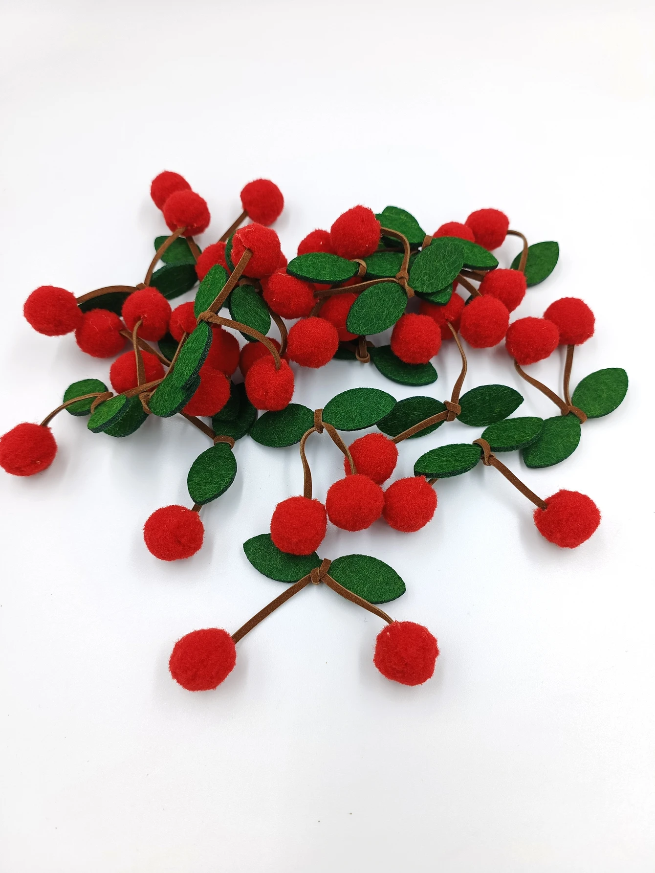 20pcs Clothing Accessories Decorated Cherry DIY